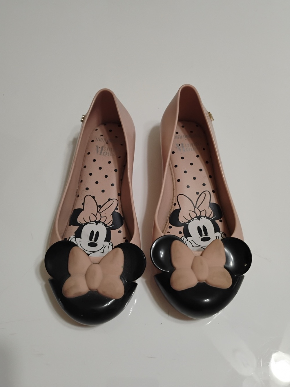 Mini Melissa Pink Minnie Mouse Jelly Ballet Flats Girls 4years old